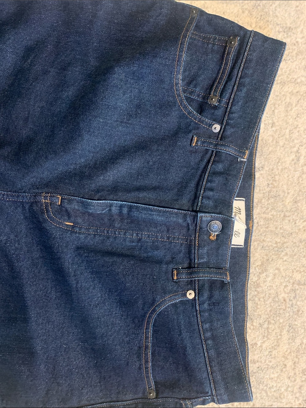 Women’s Madewell Dark Blue 90s Straight-Leg Jeans - Picture 5 of 9